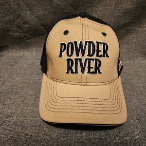 Men's Viagear Powder River Boot Camp Tan/Black Mesh Back Trucker Hat